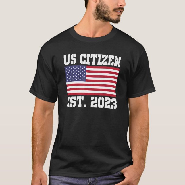 Proud US Citizenship Immigrant American New USA Ci T-Shirt (Vorderseite)