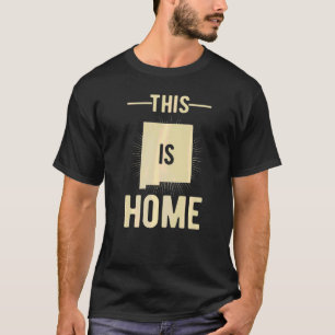 Proud US Fan Staat Dies ist Zuhause Map New Mexico T-Shirt
