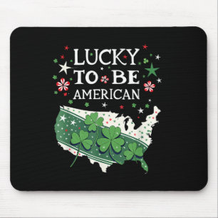 Proud Usa - American Map - Great American St. Patr Mousepad