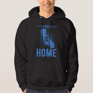 Proud Usa Fan Staat Dies ist Zuhause Map Kaliforni Hoodie