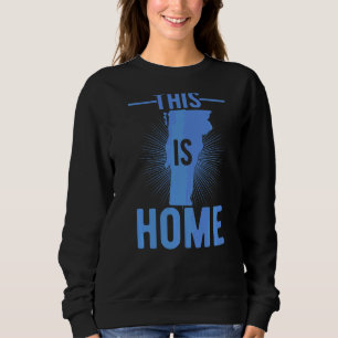 Proud Usa Fan Staat Dies ist Zuhause Map Vermont Sweatshirt
