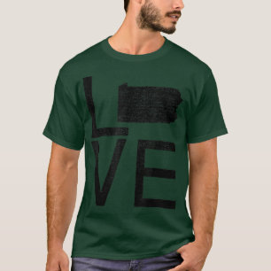 Proud USA Fan StatePennsylvania LIEBE Karte Pennsy T-Shirt