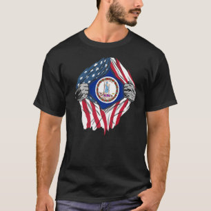 Proud Usa Zuhause Country Patriotic Zuhause State T-Shirt