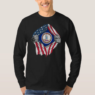 Proud Usa Zuhause Country Patriotic Zuhause State  T-Shirt