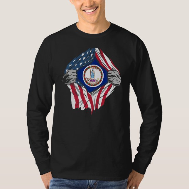 Proud Usa Zuhause Country Patriotic Zuhause State  T-Shirt (Vorderseite)