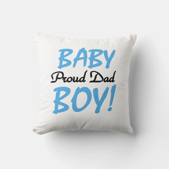 Proud Vater Baby Boy Geschenke Kissen (Vorderseite)
