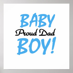 Proud Vater Baby Boy Geschenke Poster