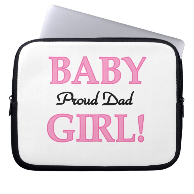 Proud Vater Baby Girl Geschenke Laptopschutzhülle (Vorderseite)