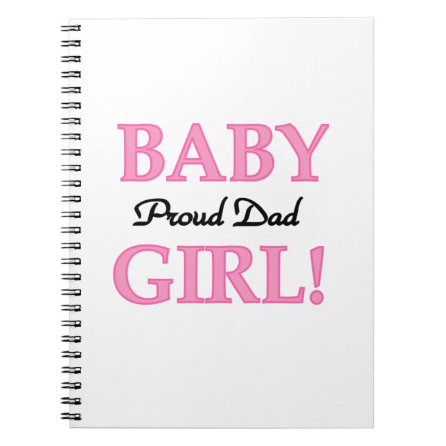 Proud Vater Baby Girl Geschenke Notizblock (Vorderseite)