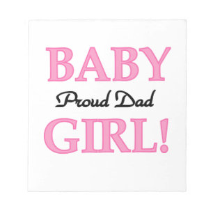 Proud Vater Baby Girl Geschenke Notizblock