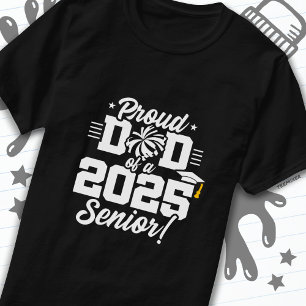 Proud Vater Cheerleader Class of 2025 Cheer Senior T-Shirt
