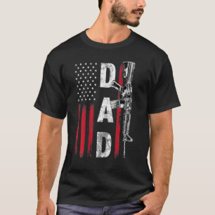 Proud Vater Daddy Gun Rights Ar 15 American Flag F T-Shirt