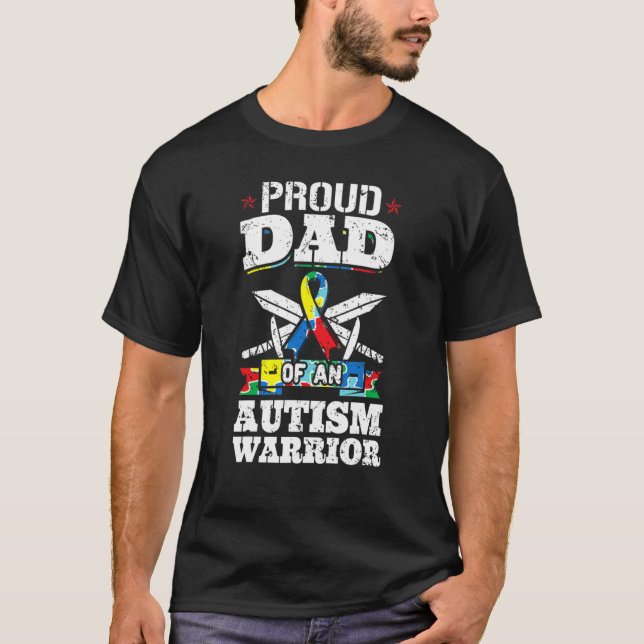 Proud-Vater eines Autismus W T-Shirt (Vorderseite)