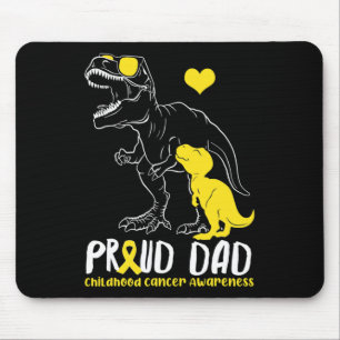 Proud Vater Kinderkrebs Bewusstsein Dinosaurier Da Mousepad