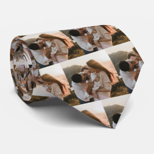 Proud Vater Proud Husband Family Foto Krawatte