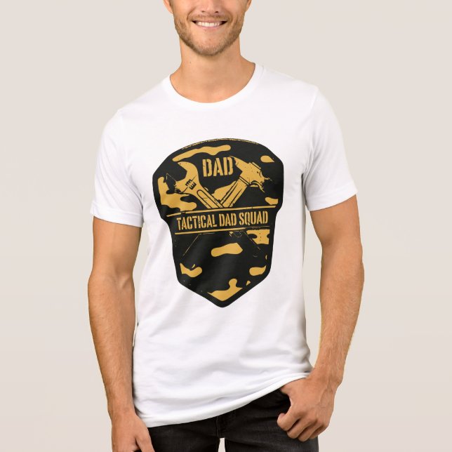Proud Vater Squad - Handy Vater Apparel Tri-Blend Shirt (Vorderseite)