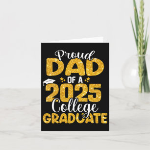 Proud Vater von 2025 Uni Graduate Senior Daddy Gr Karte
