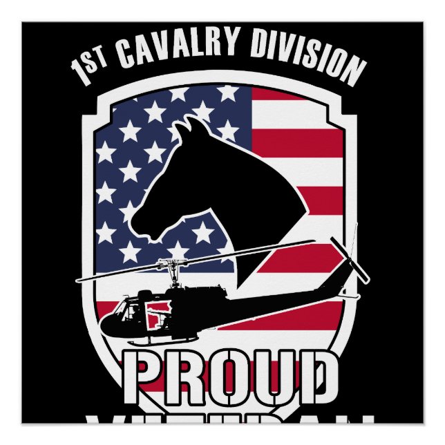 PROUD VETERAN / 1st Cavalry Division Poster (Vorderseite)