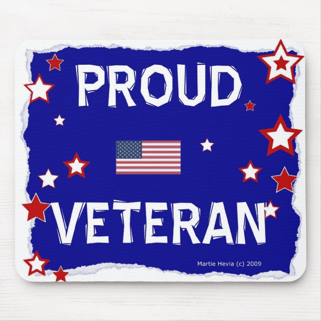 Proud Veteran - zu Ehren - Mousepad (Vorne)