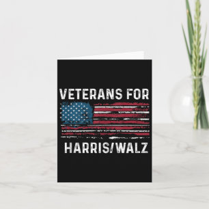 Proud Veterans für Kamala Harris Tim W 2024 Karte