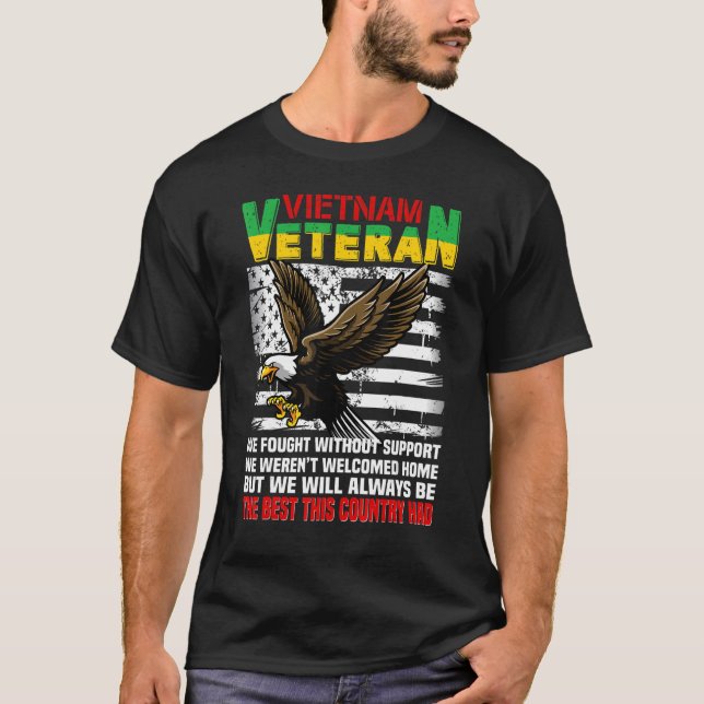 Proud Vietnam Veteran American Patriotic US Vetera T-Shirt (Vorderseite)