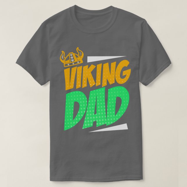 Proud Viking Warrior mit Bart Helmet 4 T-Shirt (Design vorne)