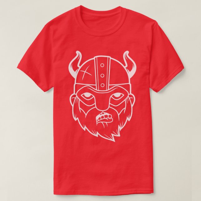 Proud Viking Warrior mit Barthelm 7 T-Shirt (Design vorne)