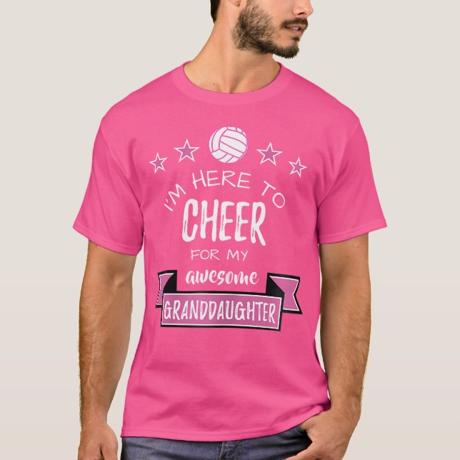 Proud Volleyball Großmutter T-Shirt (Vorderseite)