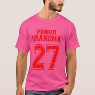 Proud Volleyball Oma Number 27 R T-Shirt
