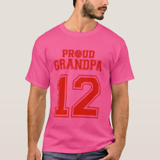 Proud Volleyball Opa Nummer 12 R T-Shirt