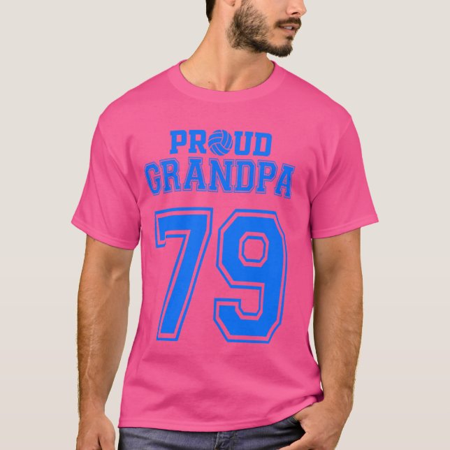 Proud Volleyball Opa Nummer 79 B T-Shirt (Vorderseite)