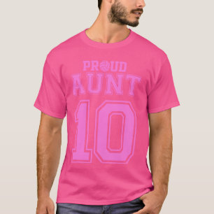 Proud Volleyball Tante Number 10 P T-Shirt