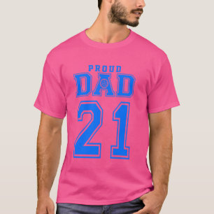 Proud Volleyball Vater Nummer 21 B T-Shirt