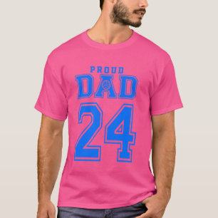 Proud Volleyball Vater Nummer 24 B T-Shirt