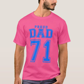 Proud Volleyball Vater Nummer 71 B T-Shirt