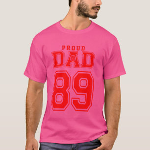 Proud Volleyball Vater Nummer 89 R T-Shirt