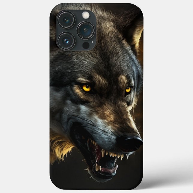 Proud Wolf iPhone Case (Rückseite)