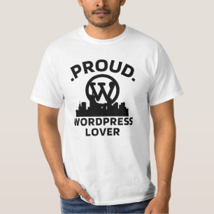 Proud WordPress Lover White T - Shirt for Men