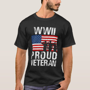 Proud Wwii Weltkrieg II Veteran für Militär T-Shirt