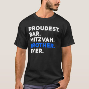 PROUDEST BAR MITZVAH BROTHER JEDER Jüdische Junge T-Shirt