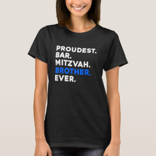 PROUDEST BAR MITZVAH BROTHER JEDER Jüdische Junge T-Shirt