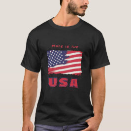 Proudly Made in the USA" Patriotic Tee Shirt