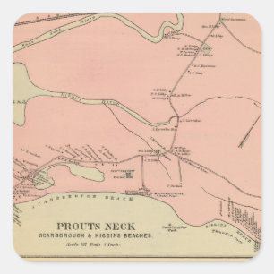 Prouts Hals Scarborough, Higgins Strände Quadratischer Aufkleber