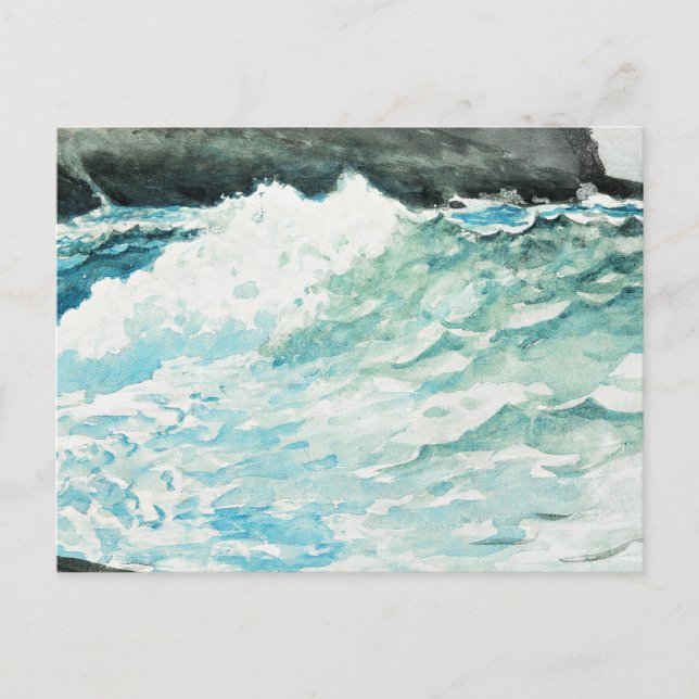 Prouts Neck, Kunstmalerei von Winslow Homer,   Postkarte (Vorderseite)