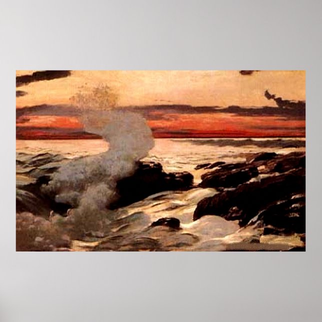 "Prout's Neck" von Winslow Homer - Drucken Poster (Vorne)