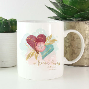 Prov 17:17 Herzen - Ein Freund liebt Foto Kaffeetasse