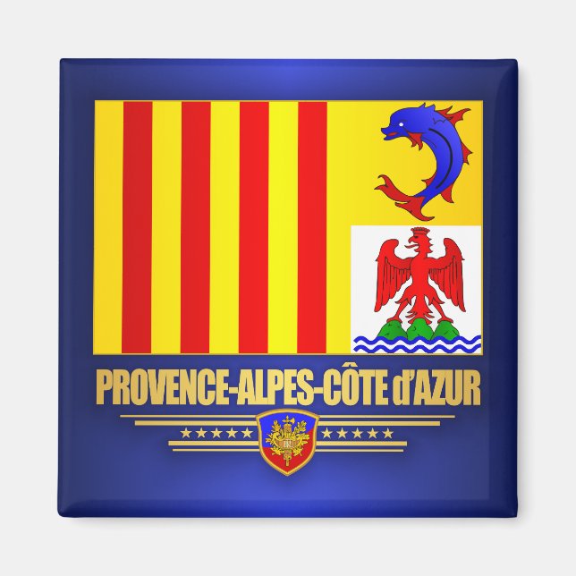 Provence-Alpes-Cote d'Azur Magnet (Vorne)