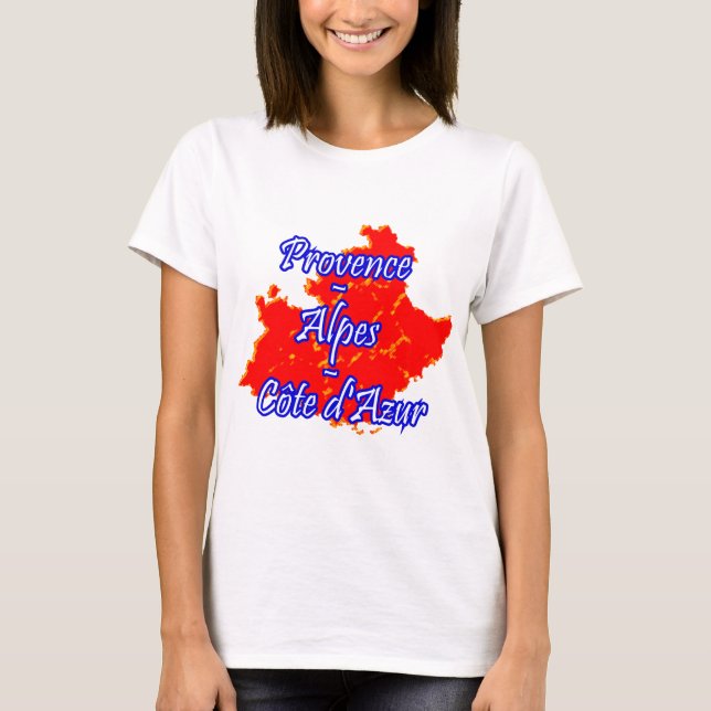 Provence-Alpes-Côte d'Azur T-Shirt (Vorderseite)