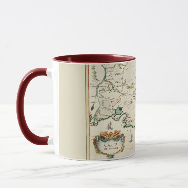 Provence Carte 11 0z.Tasse Tasse (Links)
