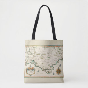 Provence Carte Tote Bag All-Over-Print